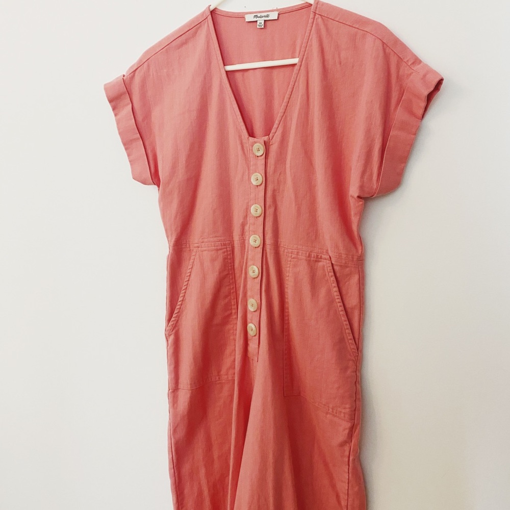 Madewell Button Front Day Jumpsuit